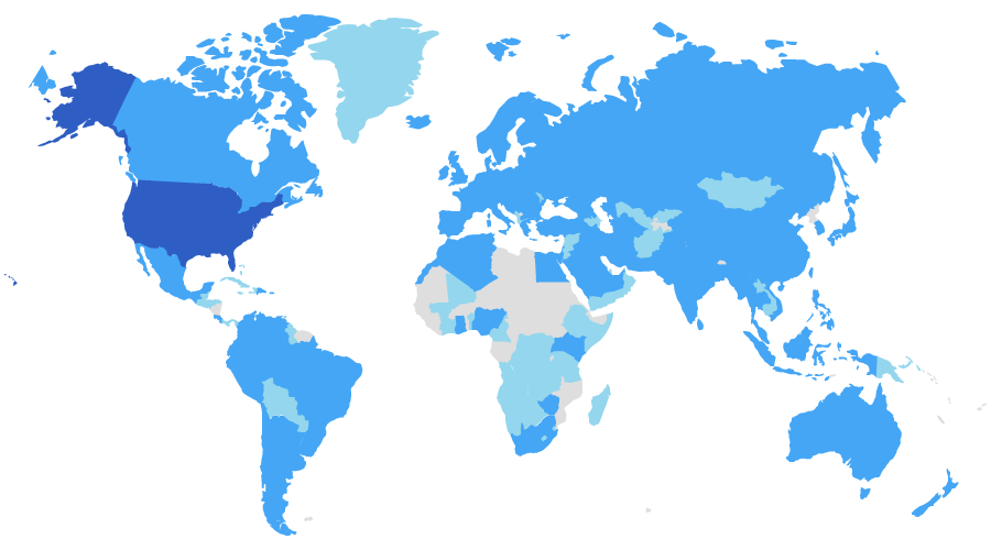 BNC Users Map