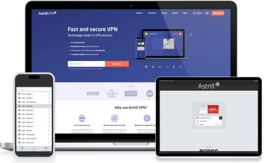 Astrill VPN product shot