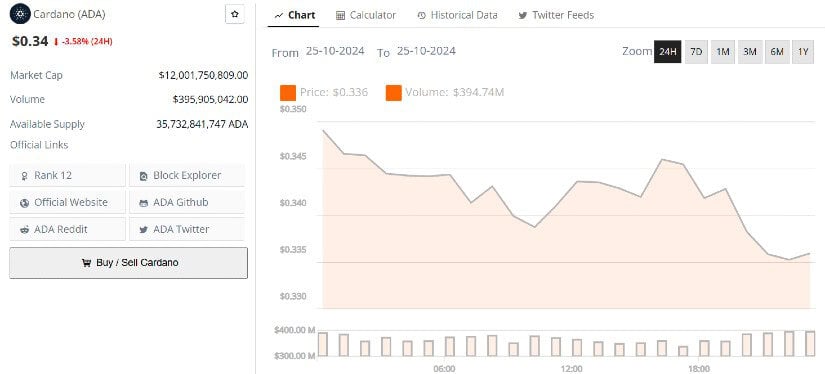 Cardano (ADA) Nears Support Levels: Potential 16% Rally Ahead