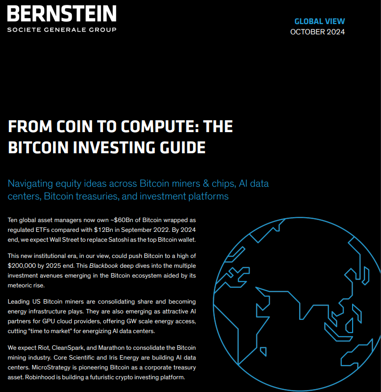 O Livro Negro de Bitcoin de Bernstein