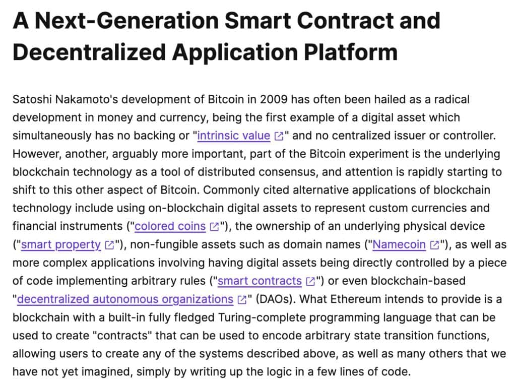 Ethereum whitepaper