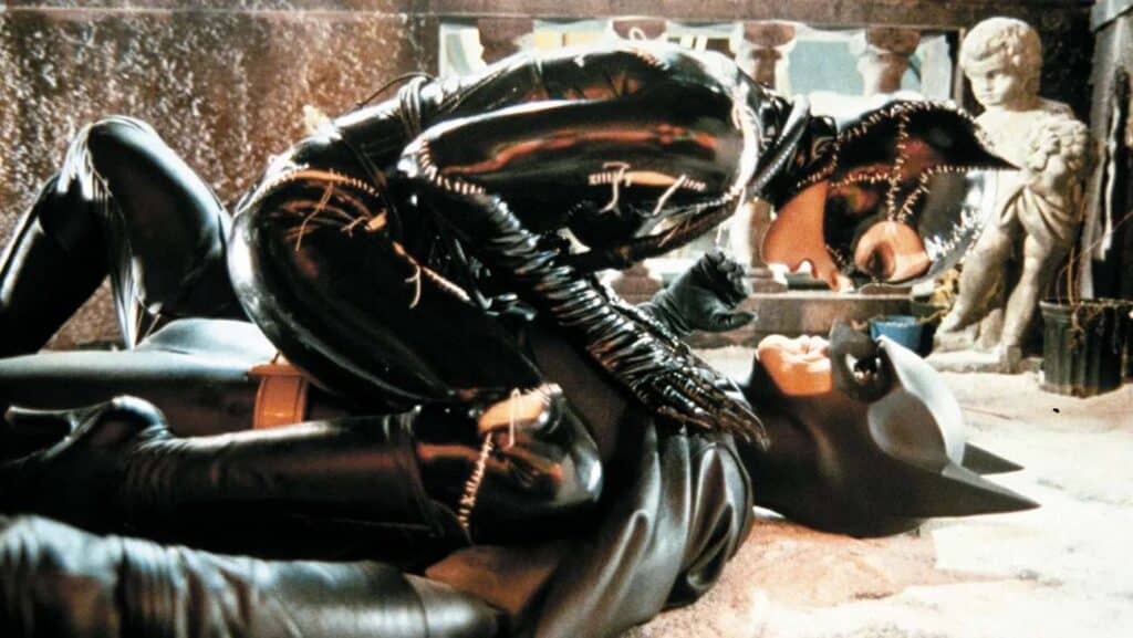 Michelle Pfeiffer and Michael Keaton in Batman Returns 