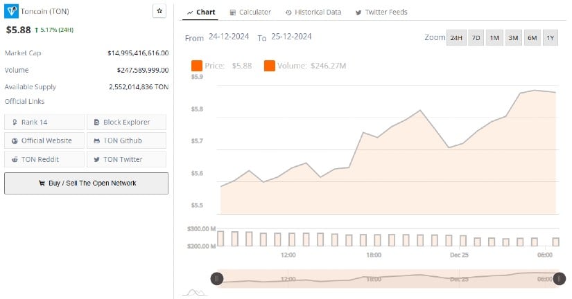 Toncoin (TON): A Decentralized Blockchain with Promising Growth Potential