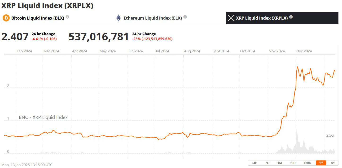 XRP Price January