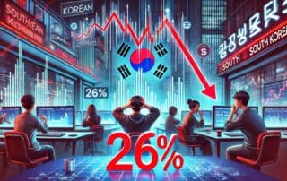 South Korean Crypto Exchanges Drop 26%: Reports