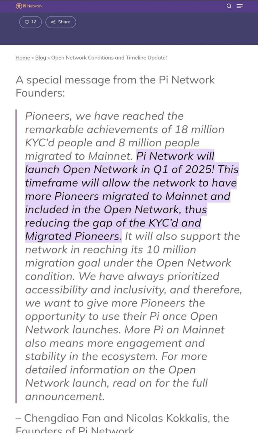 Pi Network to launch Open Network