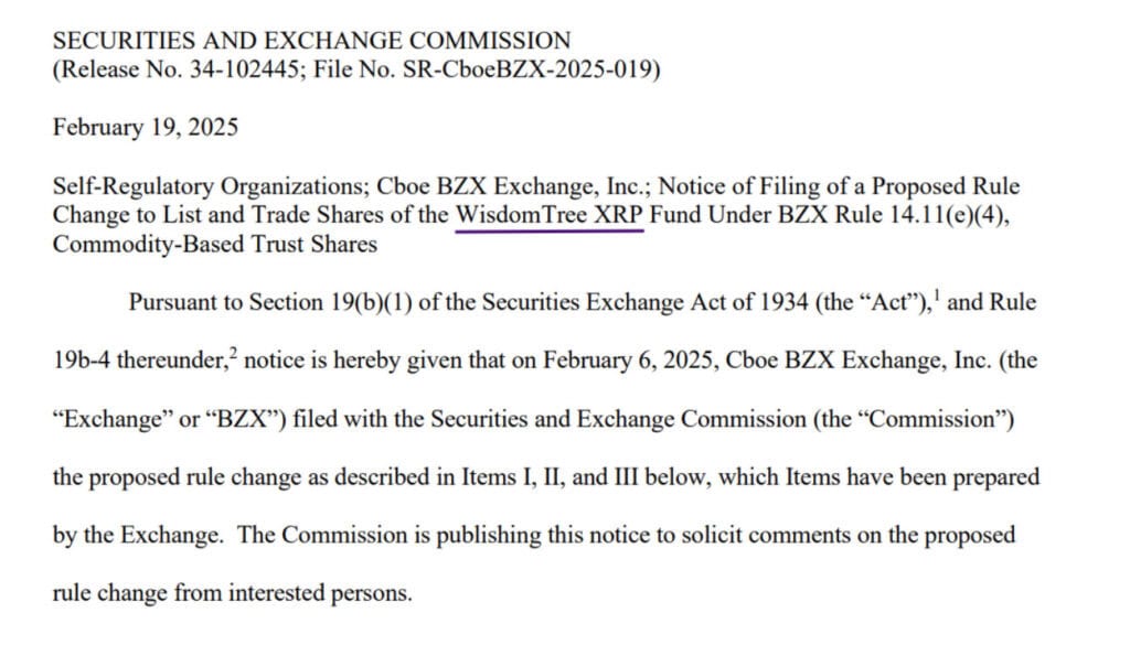 XRP ETF price news