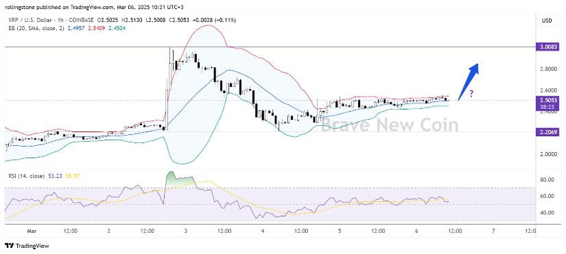 XRP price consolidates