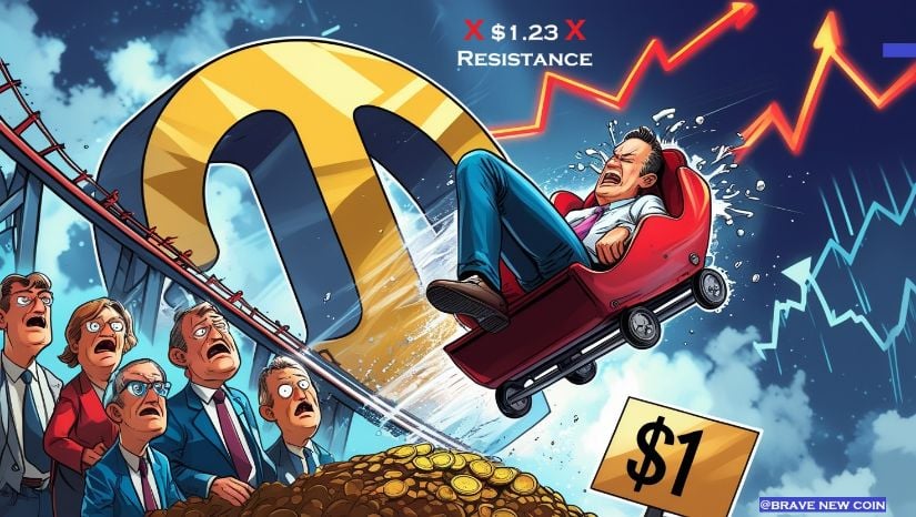 Pi Network Price Prediction: PI Coin Risks Diving Below $1 As Price Fails to Exceed $1.23