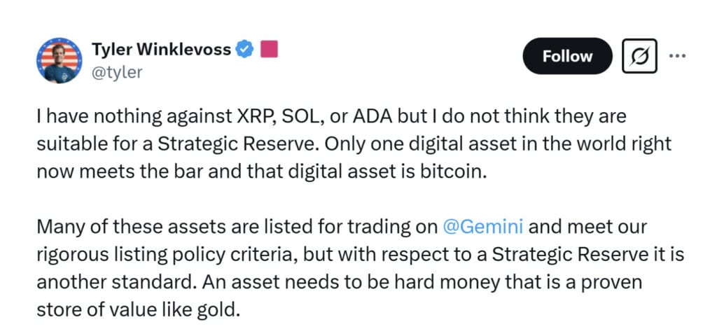 xrp strategic crypto reserve