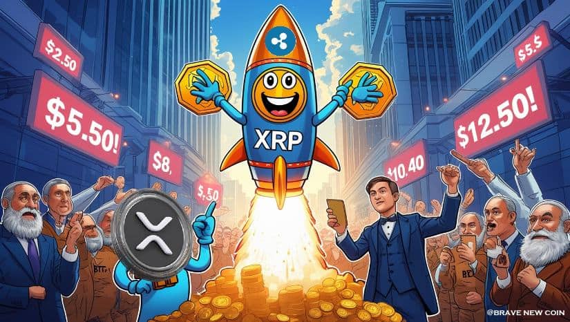 Brave New Coin Apr 9-1 XRP Price Prediction: Standard Chartered Forecasts XRP at $12.50 by 2028