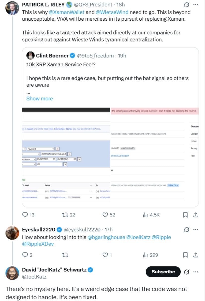 Ripple CTO caught speculation over 10,000 XRP Glavita