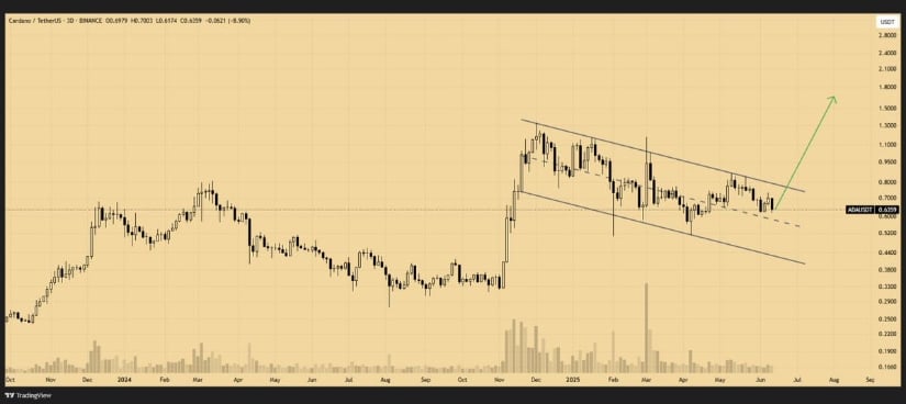 Cardano Price Prediction Aims for $1.00 as Bullish Flag Appears