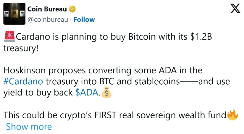 Cardano’s Buyback Proposal Could be the Bull Run Trigger