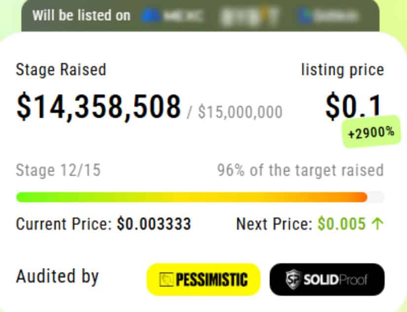 Undervalued $XYZ Eyes Major Exchange Listing as Presale Surges Past $14M