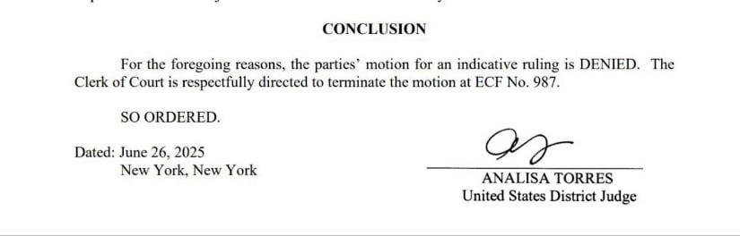 XRP Lawsuit Status Remains Unchanged