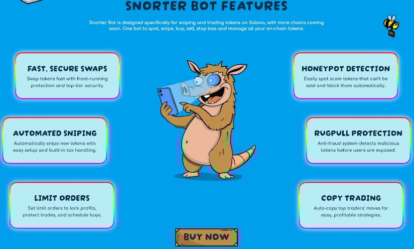 Snorter Bot features.
