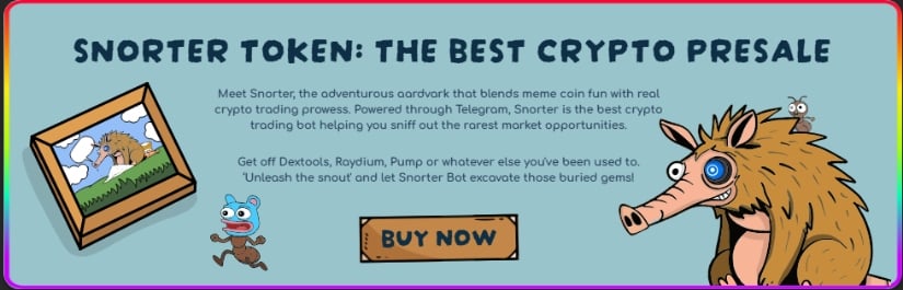 Snorter Token presale page