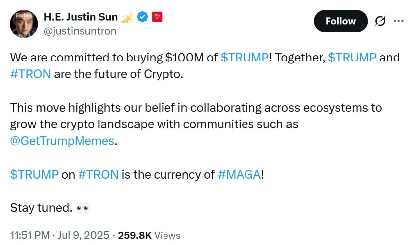 H.E. Justin Sun
