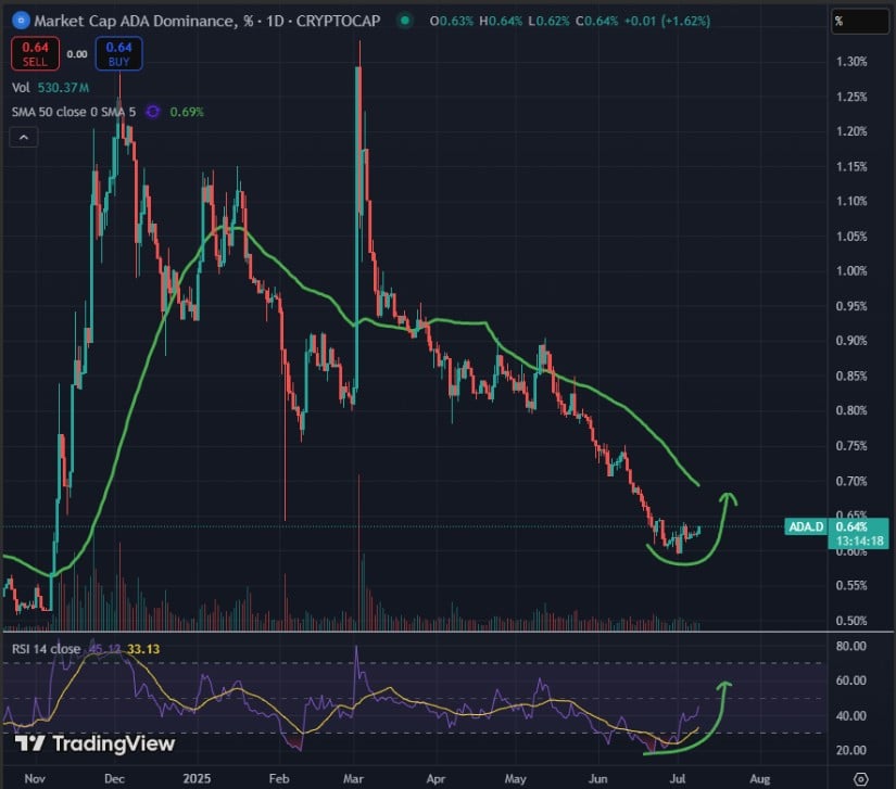 Cardano Starts Gaining Market Share Again