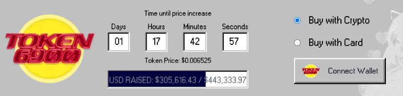 Buy TOKEN6900 in presale
