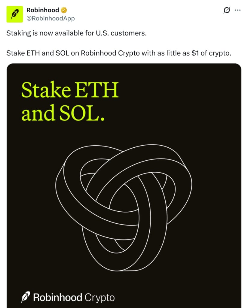 Robinhood X announcement