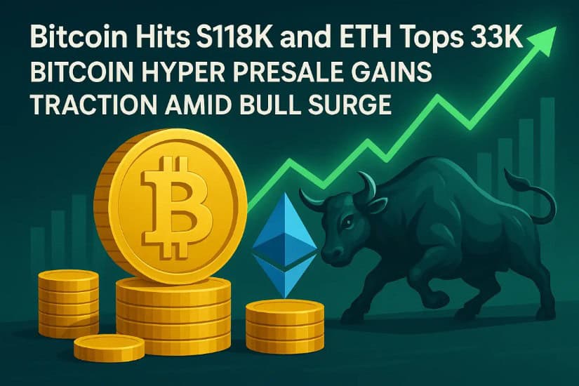 Bitcoin Hits $118K and ETH Tops $3K — Bitcoin Hyper Presale Gains Traction Amid Bull Surge