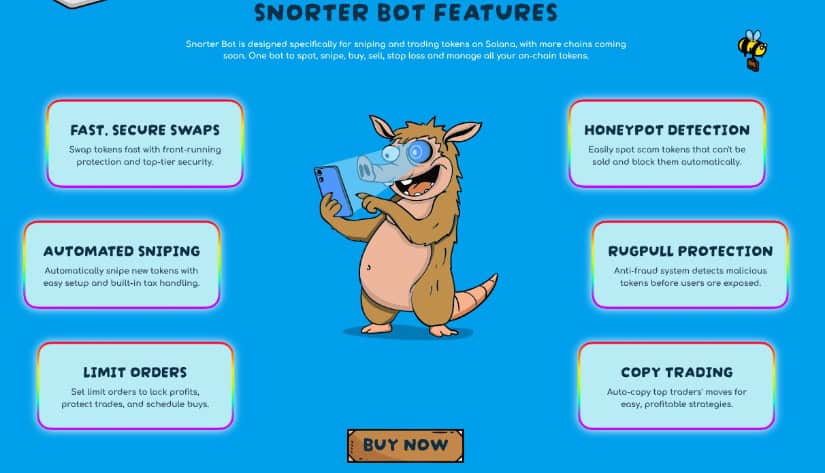 Snorter Bot features