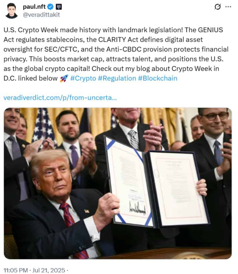 Policy & News Catalysts: Regulatory Winds Favor Bitcoin