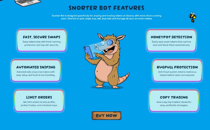 Snorter Bot features