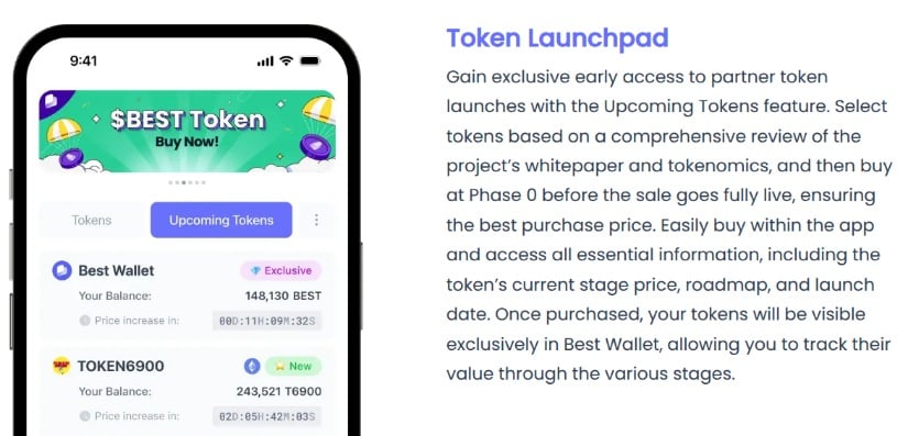 Token launchpad information. 