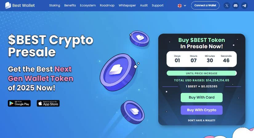Best Wallet Token presale website