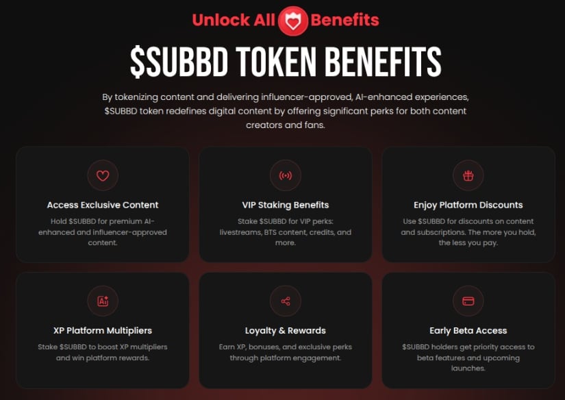 SUBBD benefits.