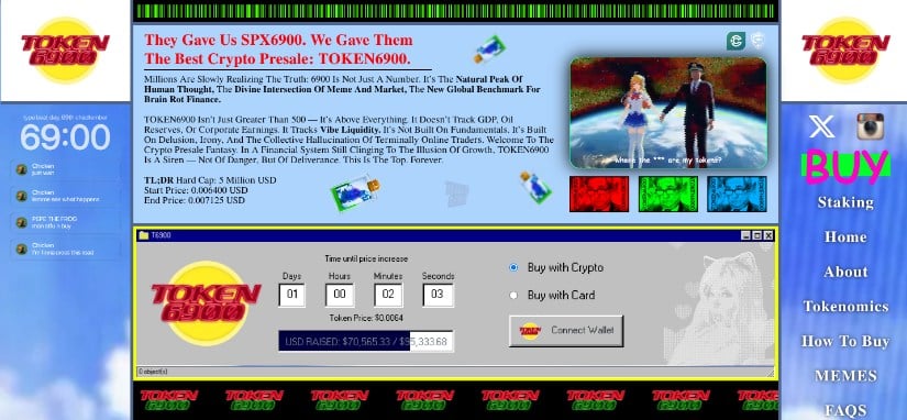 TOKEN6900 landing page