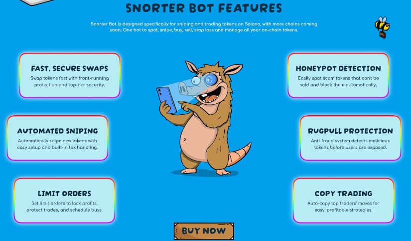 Snorter Bot features. Source: Snorter Token