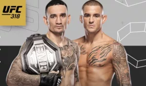 Max Holloway (former featherweight champ, now BMF belt-holder) takes on Dustin “The Diamond” Poirier tonight in New Orleans for their trilogy bout, and Poirier’s retirement fight. Ready to bet some crypto on the fights? Let’s check the odds.
