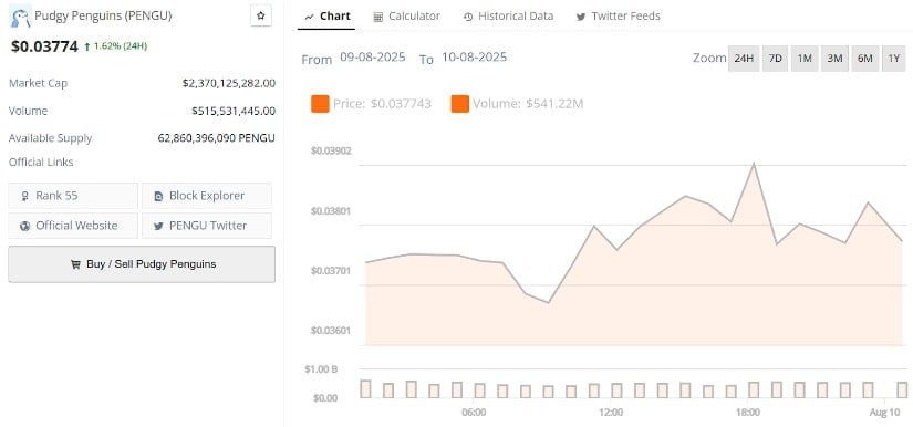 Pudgy Penguins Strong 90-Day Performance Sets the Tone
