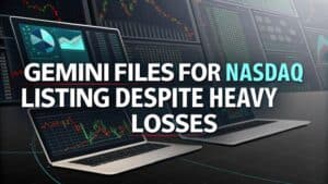 Gemini Files for Nasdaq Listing Despite Heavy Losses