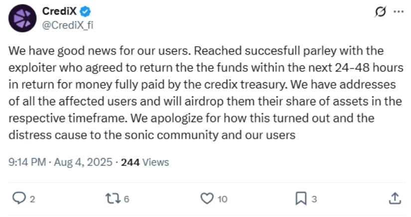 Credit background and response