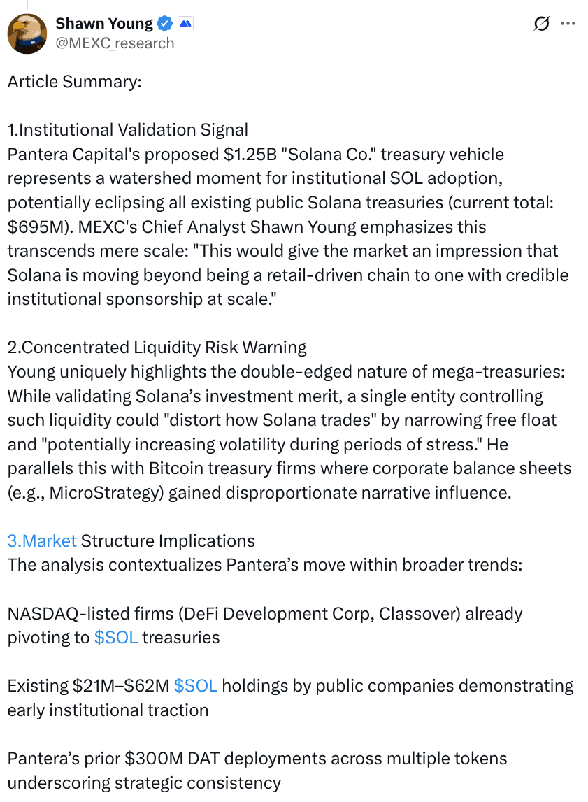 Shawn young analysis of proposed Solana fund