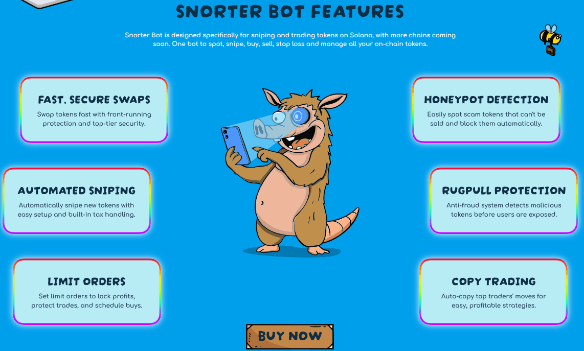Snorter Bot features