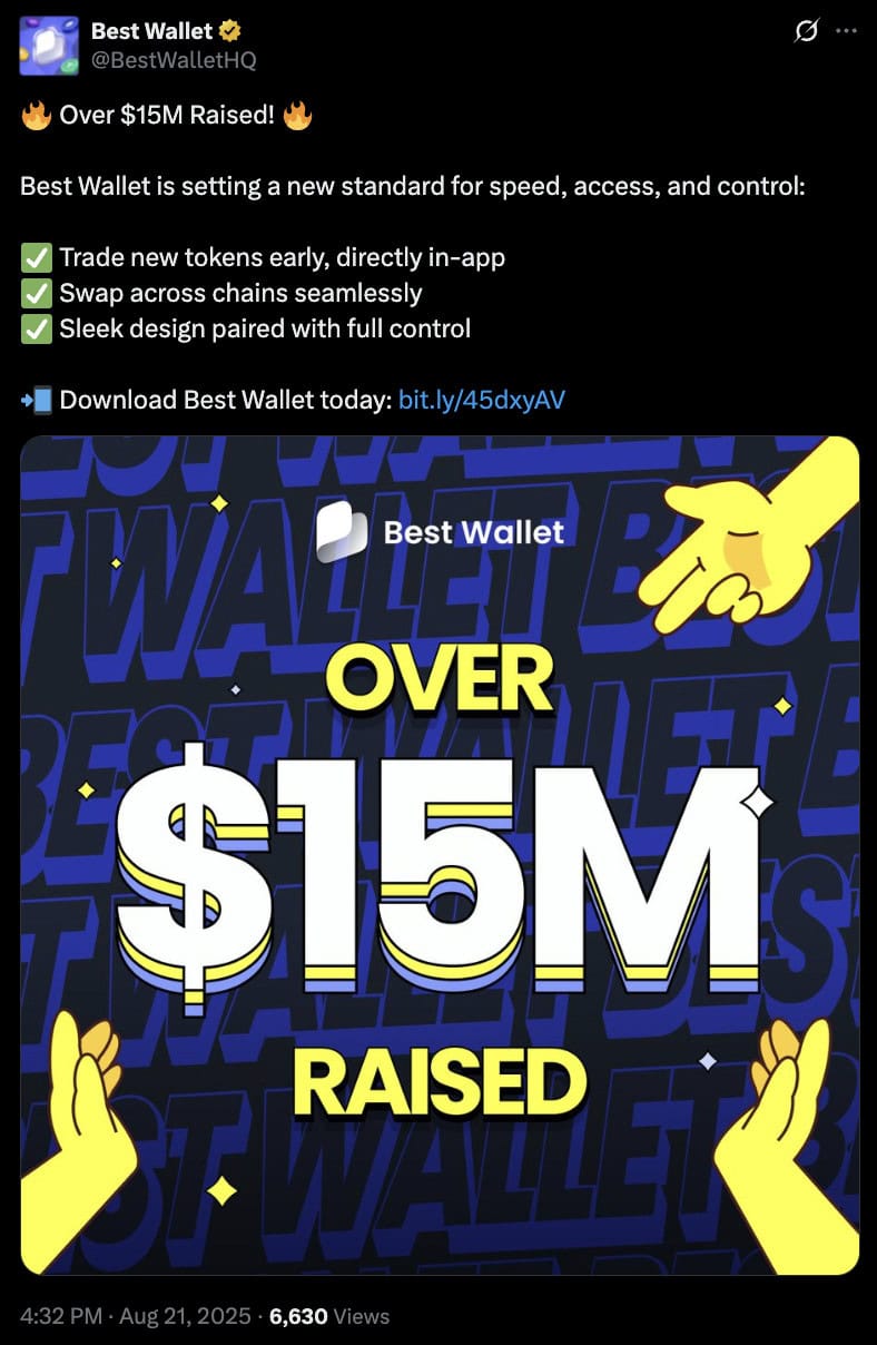Best Wallet Token Raised $15M