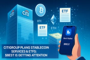 Citigroup Eyes Stablecoin and ETF Custody as Best Wallet’s $BEST Presale Surges