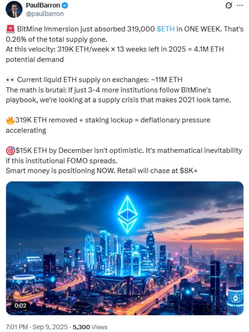 Ethereum Tug-of-War: BitMine vs BlackRock