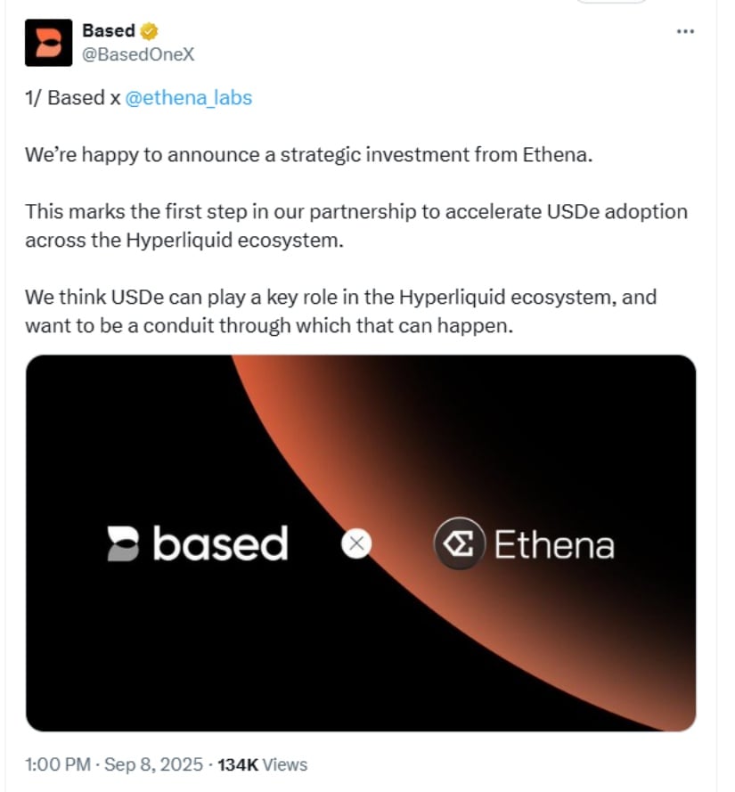 Ethena Labs Expands USDe Adoption