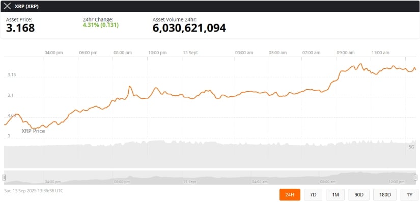 XRP Holds $3.00 Support as Retail Demand Surges