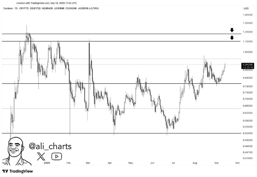 Cardano Price Prediction Pointing Towards $1.25
