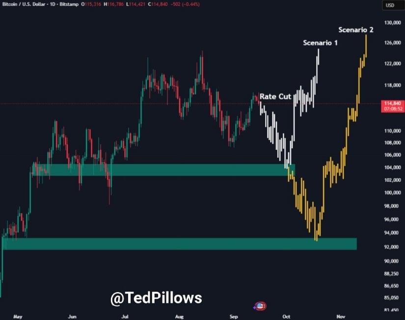 🟨CRYPTO ANALISI: "Bitcoin: Resilienza e Possibile Rally in Vista del Taglio dei Tassi"
