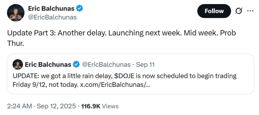 ETF Launch Adds Fuel to Dogecoin Rally