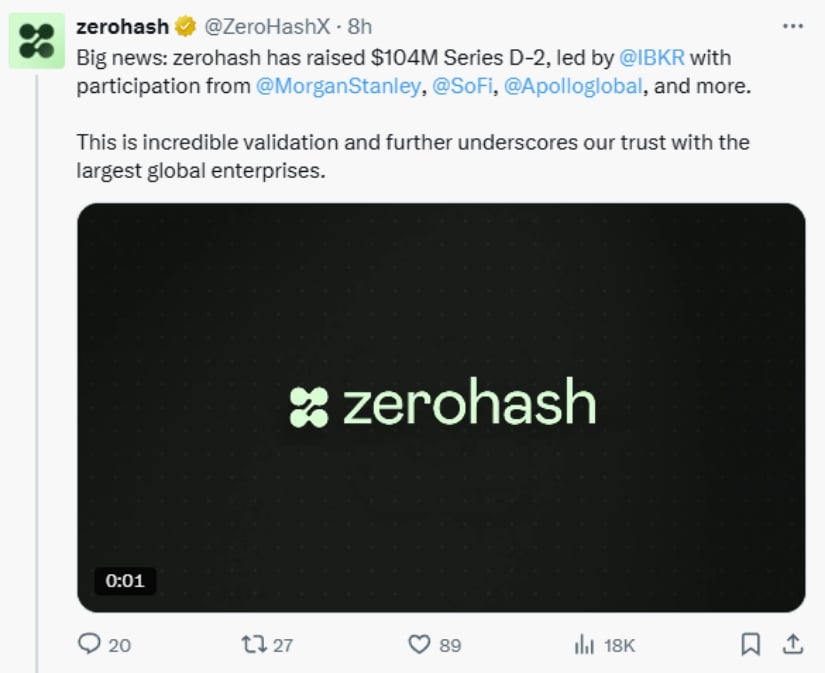 Partnership with Zerohash Powers New Service